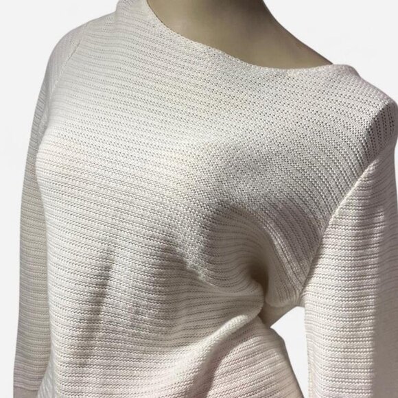 Norton Studio Textured Knit Sweater – Size M (Fits S/M) – Ivory/Cream - Picture 1 of 4